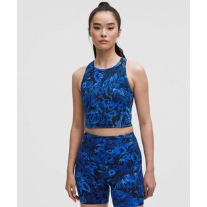 Lululemon Swift Speed Cropped Tank Top B/C Cup
Flower Meld Galactic Cobalt Multi